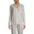Women's Long Sleeve Print Flannel Pajama Top, Front