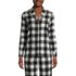 Women's Long Sleeve Print Flannel Pajama Top, Front