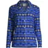 Women's Long Sleeve Print Flannel Pajama Top, Front