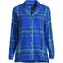 Women's Long Sleeve Print Flannel Pajama Top, Front