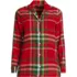 Women's Tall Long Sleeve Print Flannel Pajama Top, Front