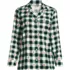 Women's Long Sleeve Print Flannel Pajama Top, Front