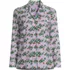 Women's Long Sleeve Print Flannel Pajama Top, Front