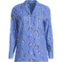 Women's Long Sleeve Print Flannel Pajama Top, Front