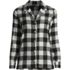 Women's Long Sleeve Print Flannel Pajama Top, Front
