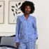 Women's Long Sleeve Print Flannel Pajama Top, alternative image