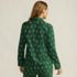 Women's Long Sleeve Print Flannel Pajama Top, Back