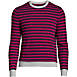 Men's Fine Gauge Cashmere Stripe Sweater, Front
