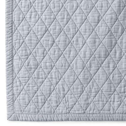 Solid Diamond Double Voile Quilt and Pillow Sham - image 1