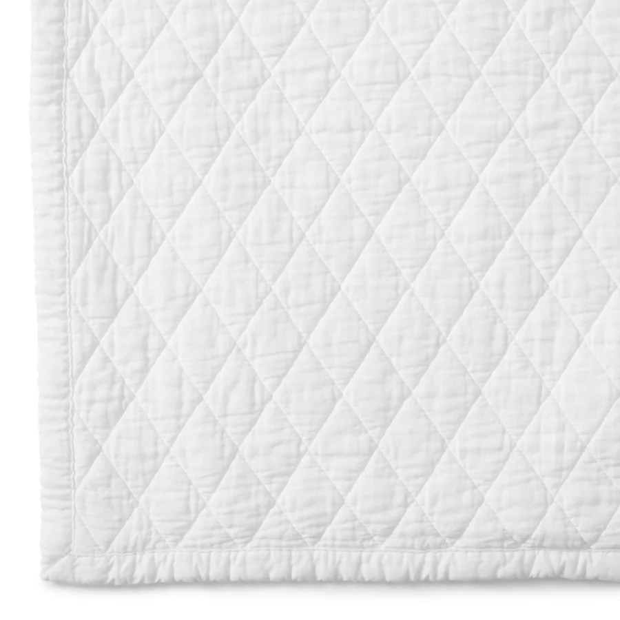 Solid Diamond Double Voile Quilt And Pillow Sham view 3