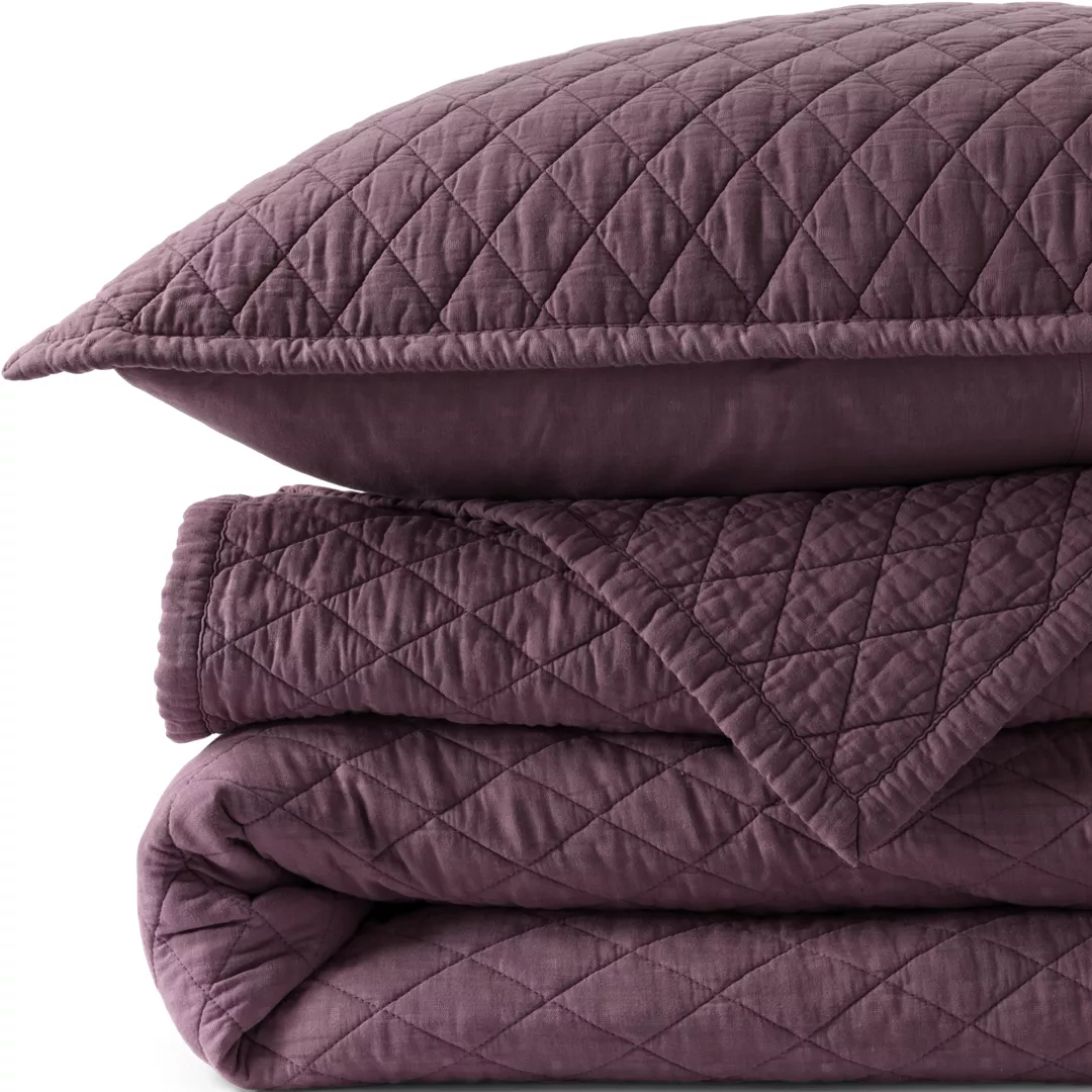 Solid Diamond Double Voile Quilt