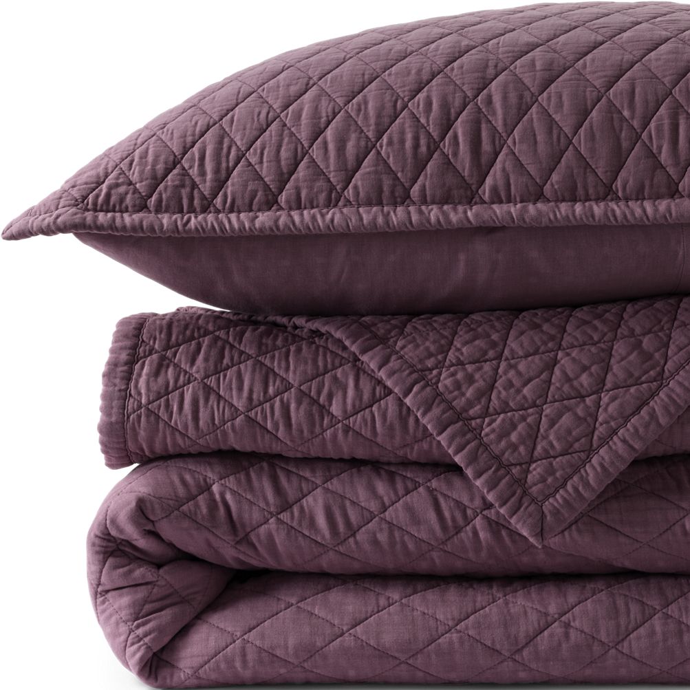 Solid Diamond Double Voile Quilt | Lands' End