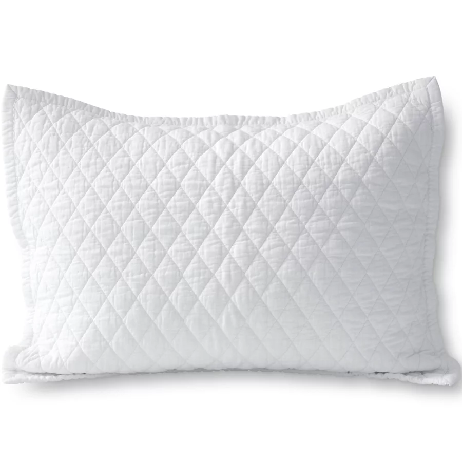 Solid Diamond Double Voile Quilt And Pillow Sham view 5
