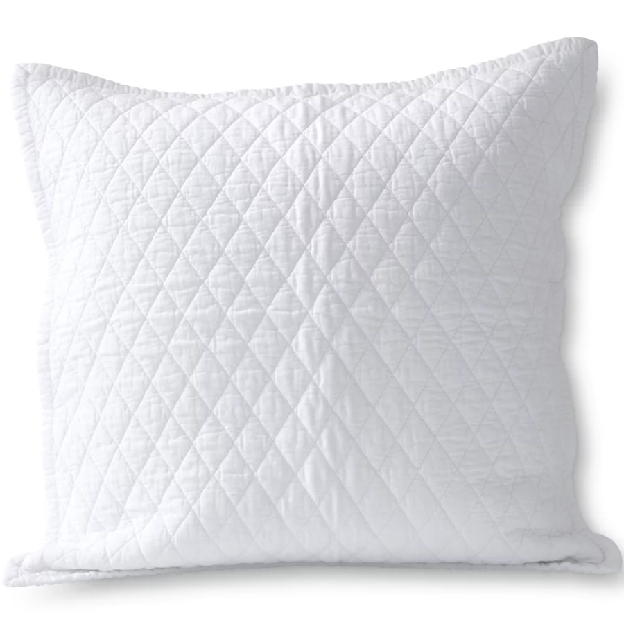 Solid Diamond Double Voile Quilt And Pillow Sham view 2