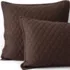 Solid Diamond Double Voile Pillow Sham, Front