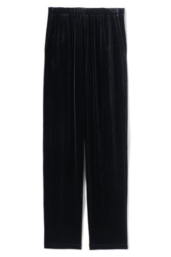 womens tall velvet pants