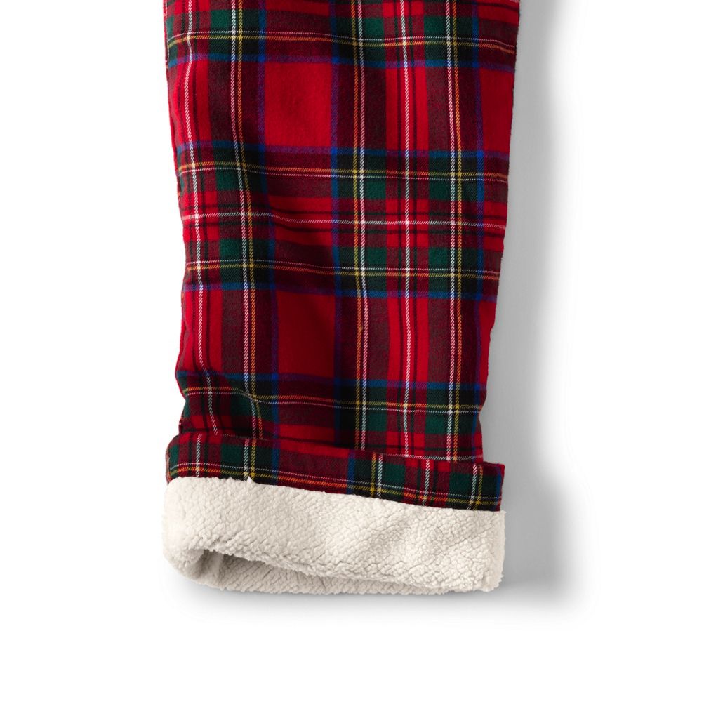 Fleece lined flannel hot sale pajama pants