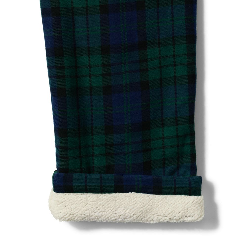 Men's Fleece-Lined Flannel Lounge Pants