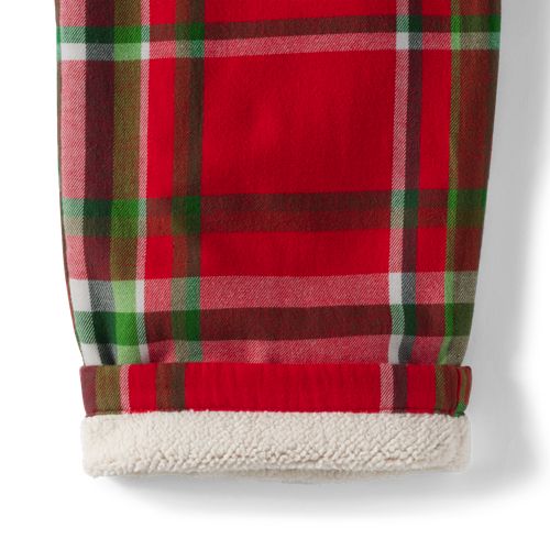 Men's Sherpa Fleece Lined Flannel Pajama Pants, alternative image