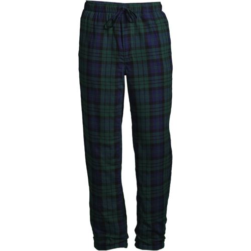 Cozy Christmas Pajamas, women's plaid pajamas, women's blue pajama top with  green and blue plaid pajama pants, Lands End-min