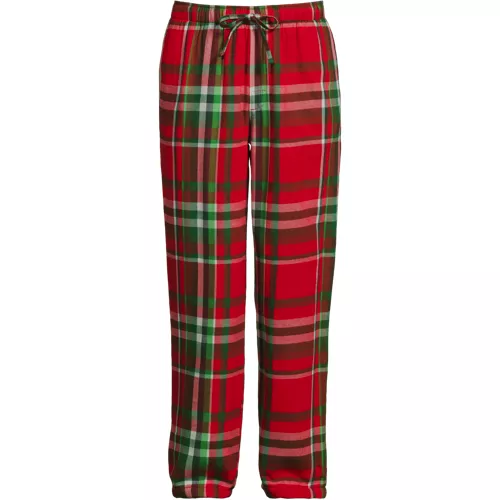 Men's Sherpa Fleece Lined Flannel Pajama Pants, Front