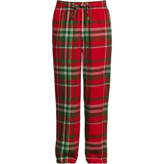 Men's Sherpa Fleece Lined Flannel Pajama Pants - primary