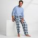 Men's Sherpa Fleece Lined Flannel Pajama Pants, alternative image