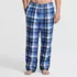 Men's Sherpa Fleece Lined Flannel Pajama Pants, Front