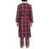 Men's Sherpa Fleece Lined Flannel Robe, Back