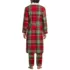Men's Sherpa Fleece Lined Flannel Robe, Back