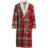 Men's Sherpa Fleece Lined Flannel Robe, Front