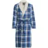 Men's Sherpa Fleece Lined Flannel Robe, Front