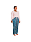 Gemustertes Jersey Pyjama-Set in Plus-Größe image number 2