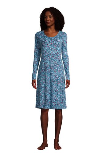 long sleeve knee length nightgown