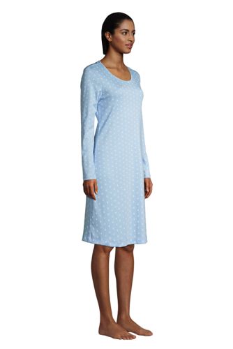 long sleeve knee length nightgown
