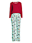 Le Pyjama 2 Pièces en Coton Stretch, Femme Grande Taille