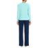 Women's Knit Pajama Set Long Sleeve T-Shirt and Pants, Back