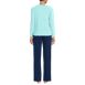 Women's Tall Knit Pajama Set Long Sleeve T-Shirt and Pants, Back