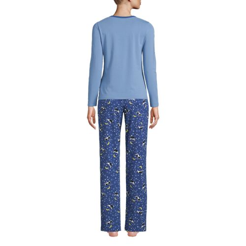 Lauren Ralph Lauren Women's 2-Pc. Knit-Top Long-Pant Pajamas Set