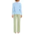 Women's Knit Pajama Set Long Sleeve T-Shirt and Pants, Back