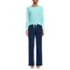 Women's Tall Knit Pajama Set Long Sleeve T-Shirt and Pants, Front