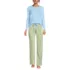 Women's Knit Pajama Set Long Sleeve T-Shirt and Pants, Front