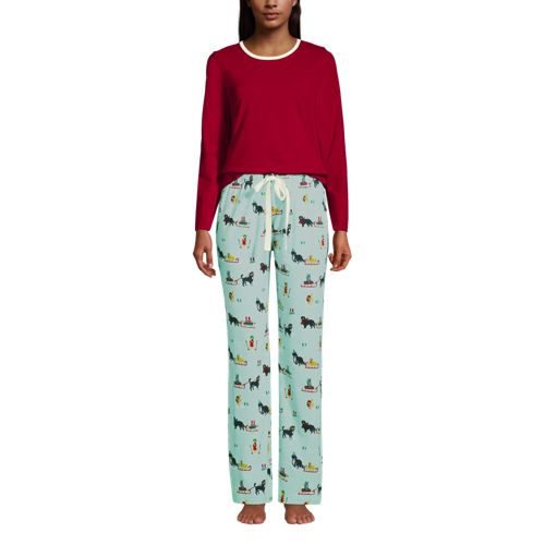Le Pyjama 2 Pièces en Coton Stretch, Femme