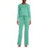 Women's Knit Pajama Set Long Sleeve T-Shirt and Pants, Front