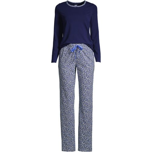 Pyjama 2 Pièces en Coton Stretch, Femme Stature Standard image number 3