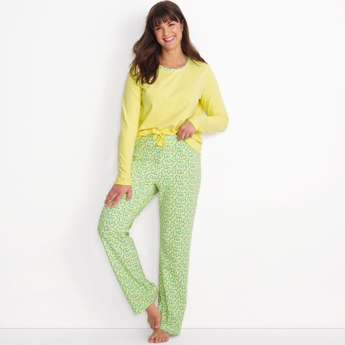 Yellow Polka Dot Pajama Shorts for Women