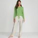 Women's Knit Pajama Set Long Sleeve T-Shirt and Pants, Front