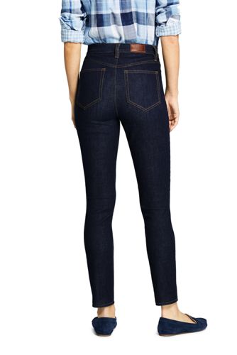 lands end women's jeans straight leg