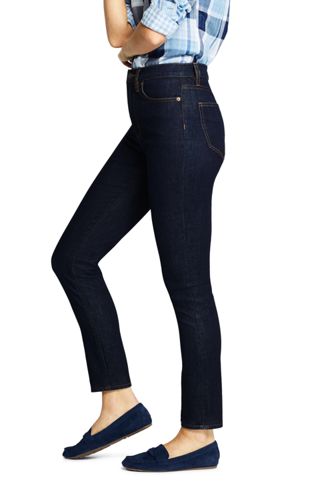 lands end high rise slim ankle jeans