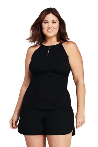 extra long tankini tops plus size